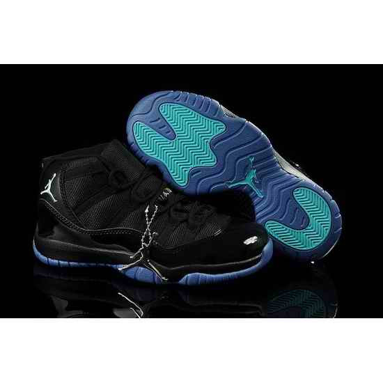 Jordan 11 Big Kids Shoes Classic Black Blue